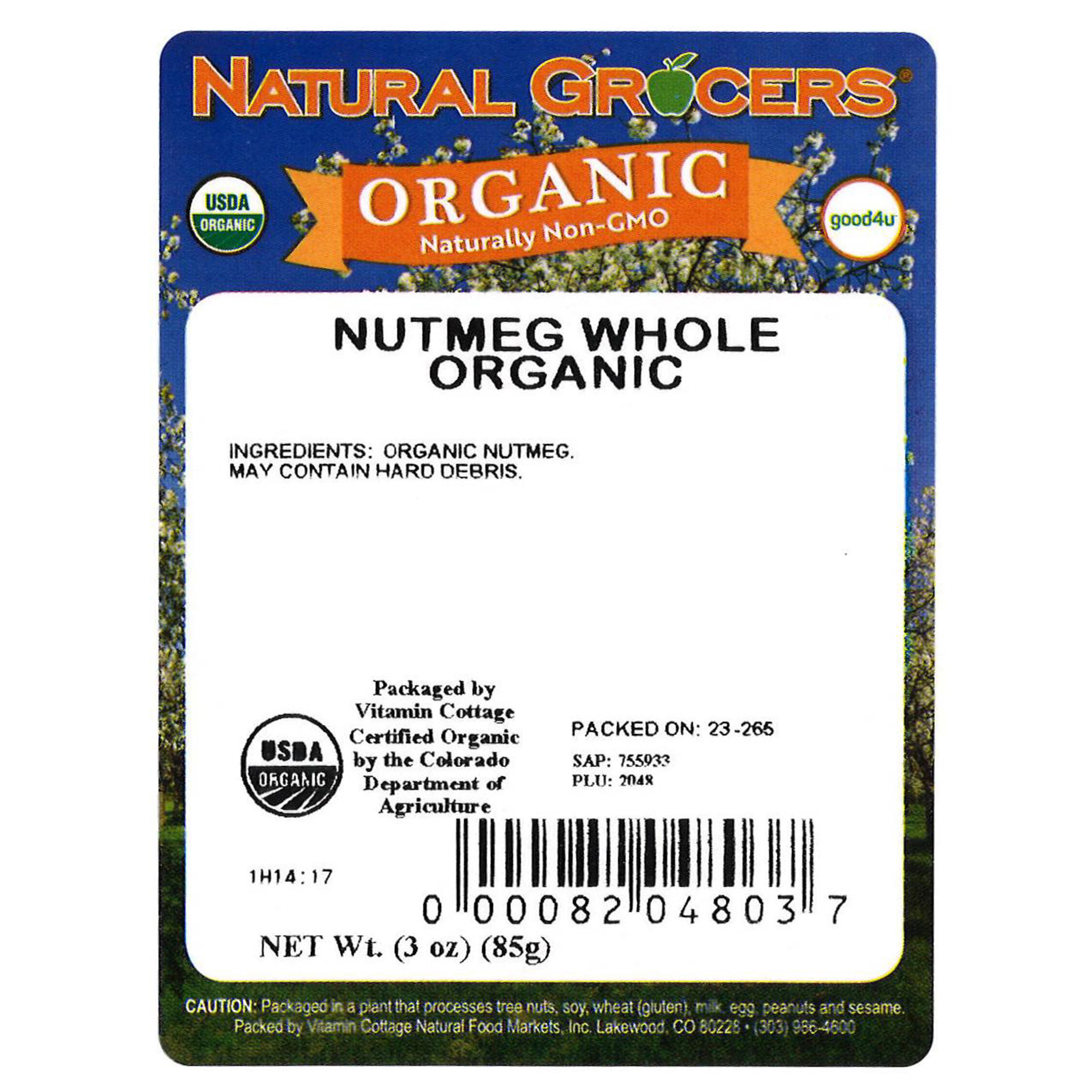 Nutmeg Whole Org 3 Oz | Natural Grocers